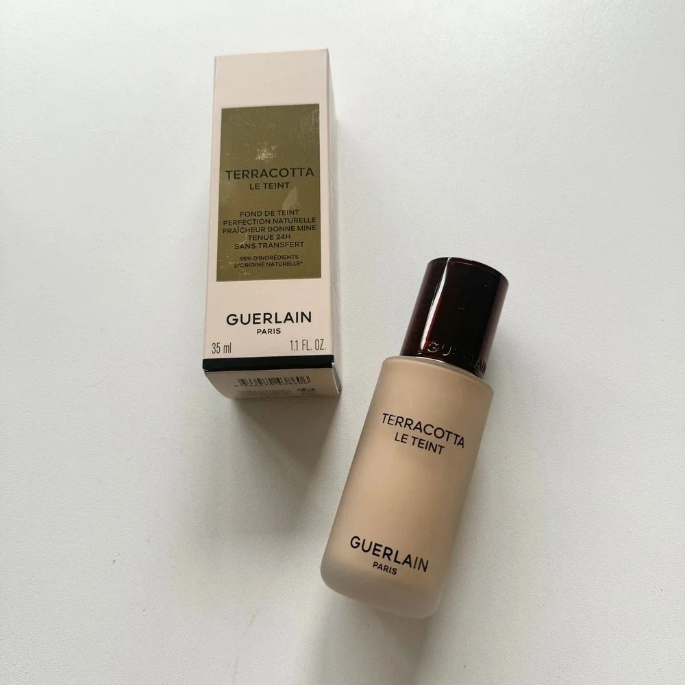 NEW guerlain healthy glow foundation terracotta le teint 1w warm makeup beauty